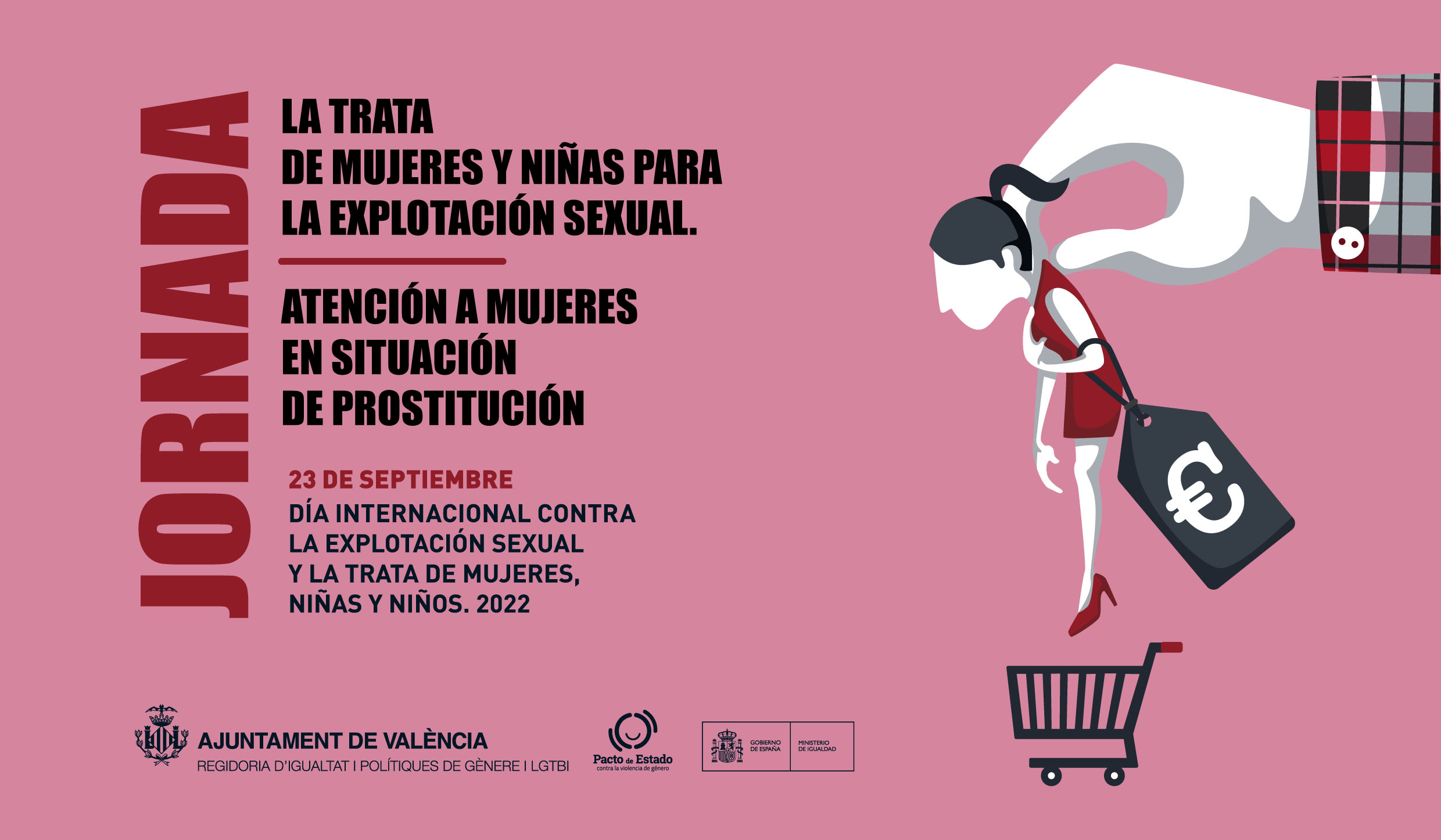 23 de septiembre: jornada “La trata de mujeres y niñas para la explotación sexual. atención a mujeres en situación de prostitución”
